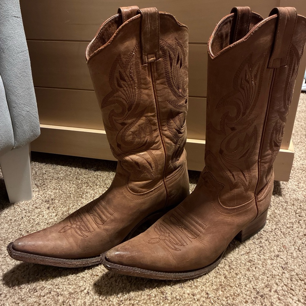 Black stone boots women’s 9. Men’s 7.5. Leather extra long for style